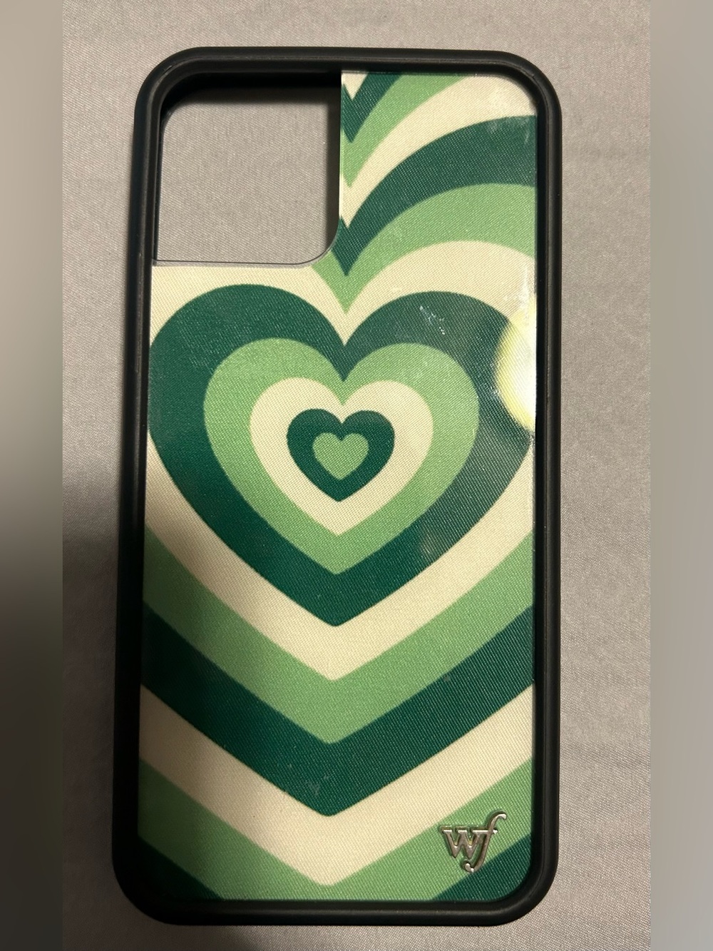 Wildflower Green Layered Heart iPhone Case